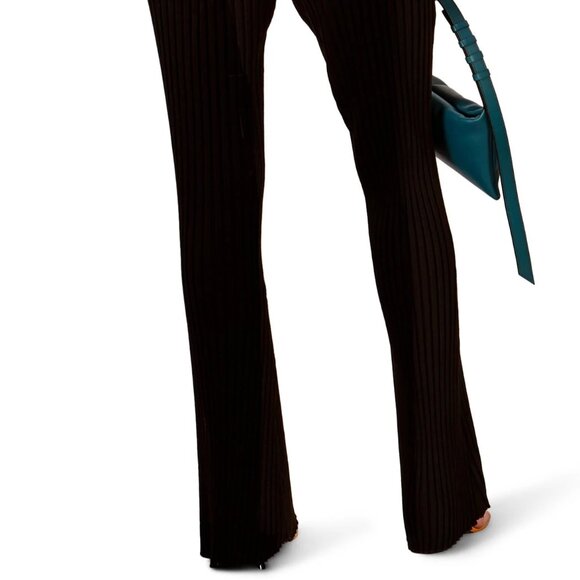 Simon Miller Rib Black Welton Ribbed Flare Pull on Pant Size S - Picture 5 of 12